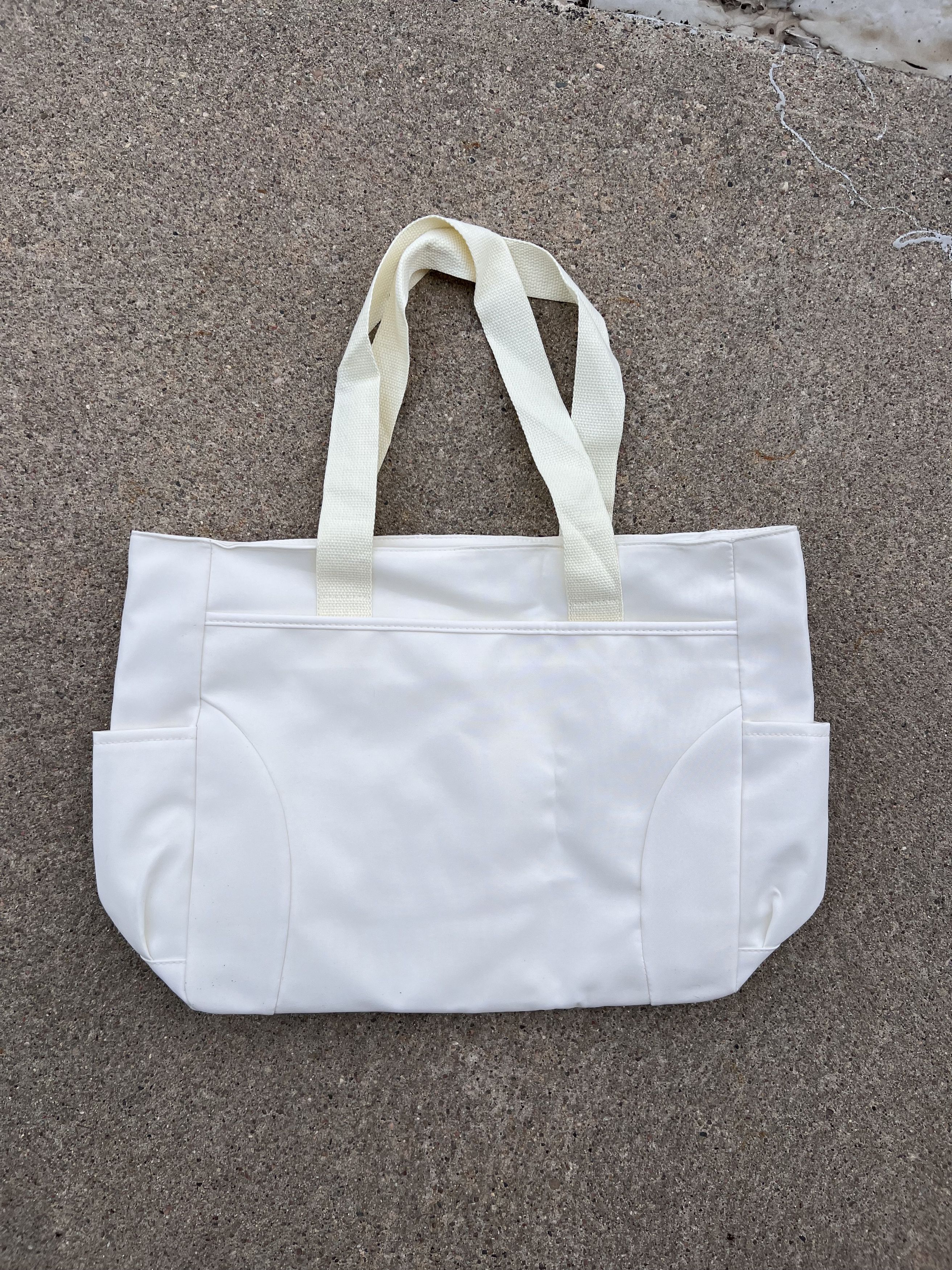 HIDDEN Hidden NY Embroidered Tote Bag in White Size ONE SIZE - 3 Thumbnail