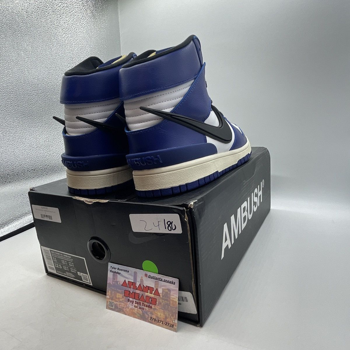 Nike Ambush x dunk high deep royal Size US 11 / EU 44 - 5 Thumbnail