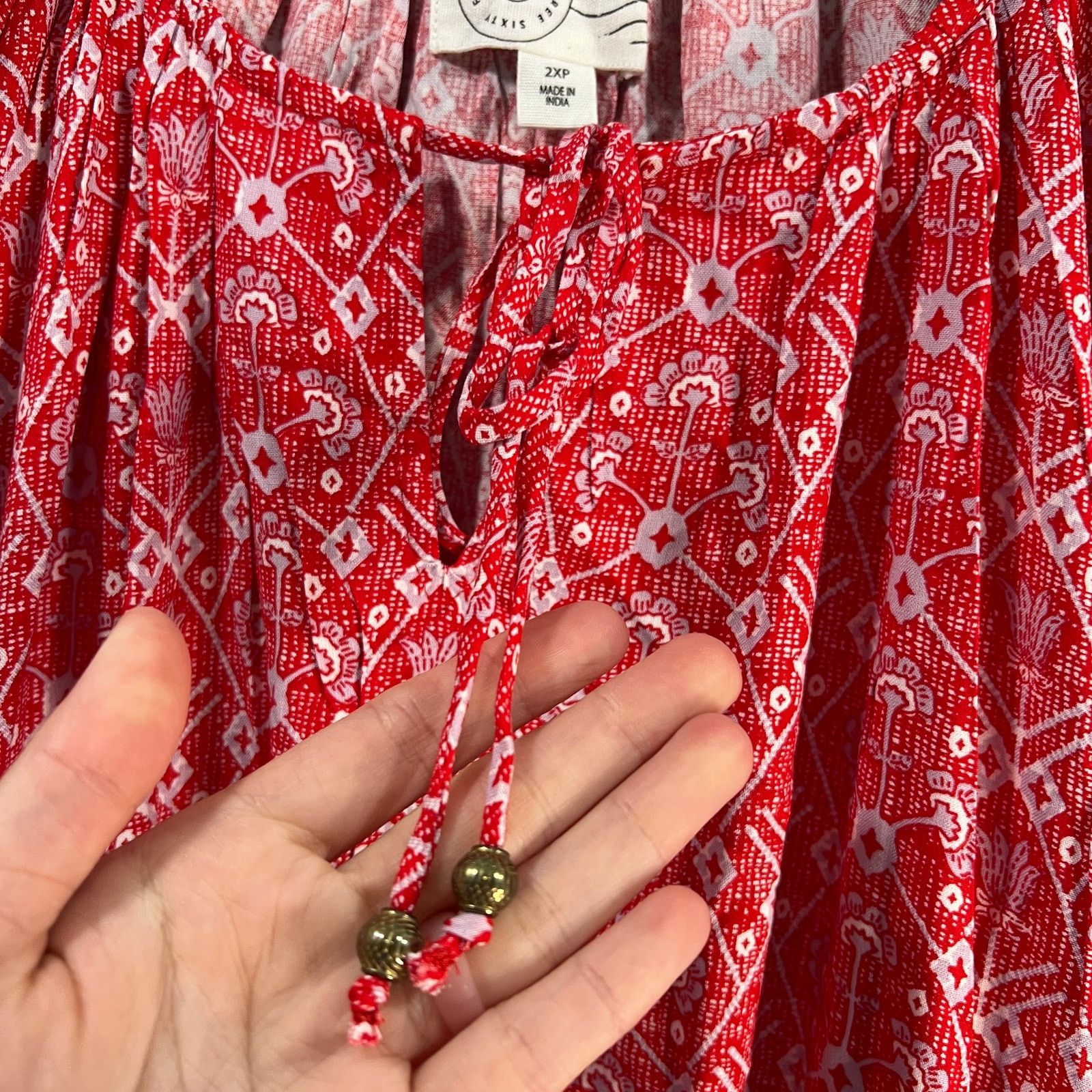 Other Destination 365 Printed Short-Sleeve Midi Dress Size XXL / US 16-18 / IT 52-54 - 4 Thumbnail