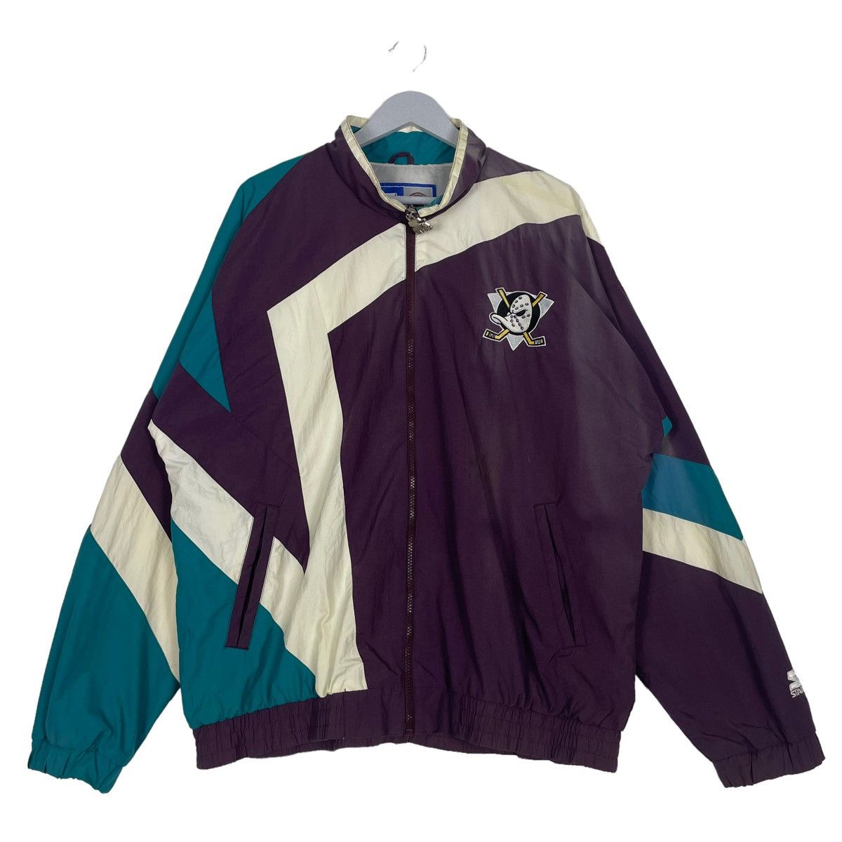 💥NHL MIGHTY DUCK X STARTER SPORT SUNFADED JACKET