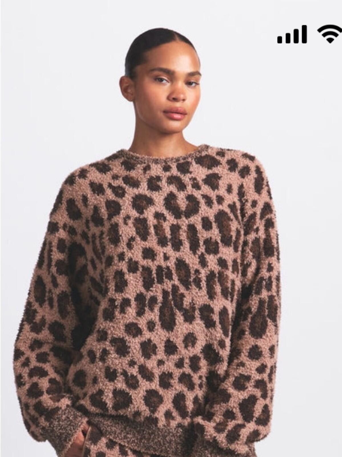 Swims SKIMS Sienna Leopard Print Cozy Top Size M / US 6-8 / IT 42-44 - 1 Thumbnail