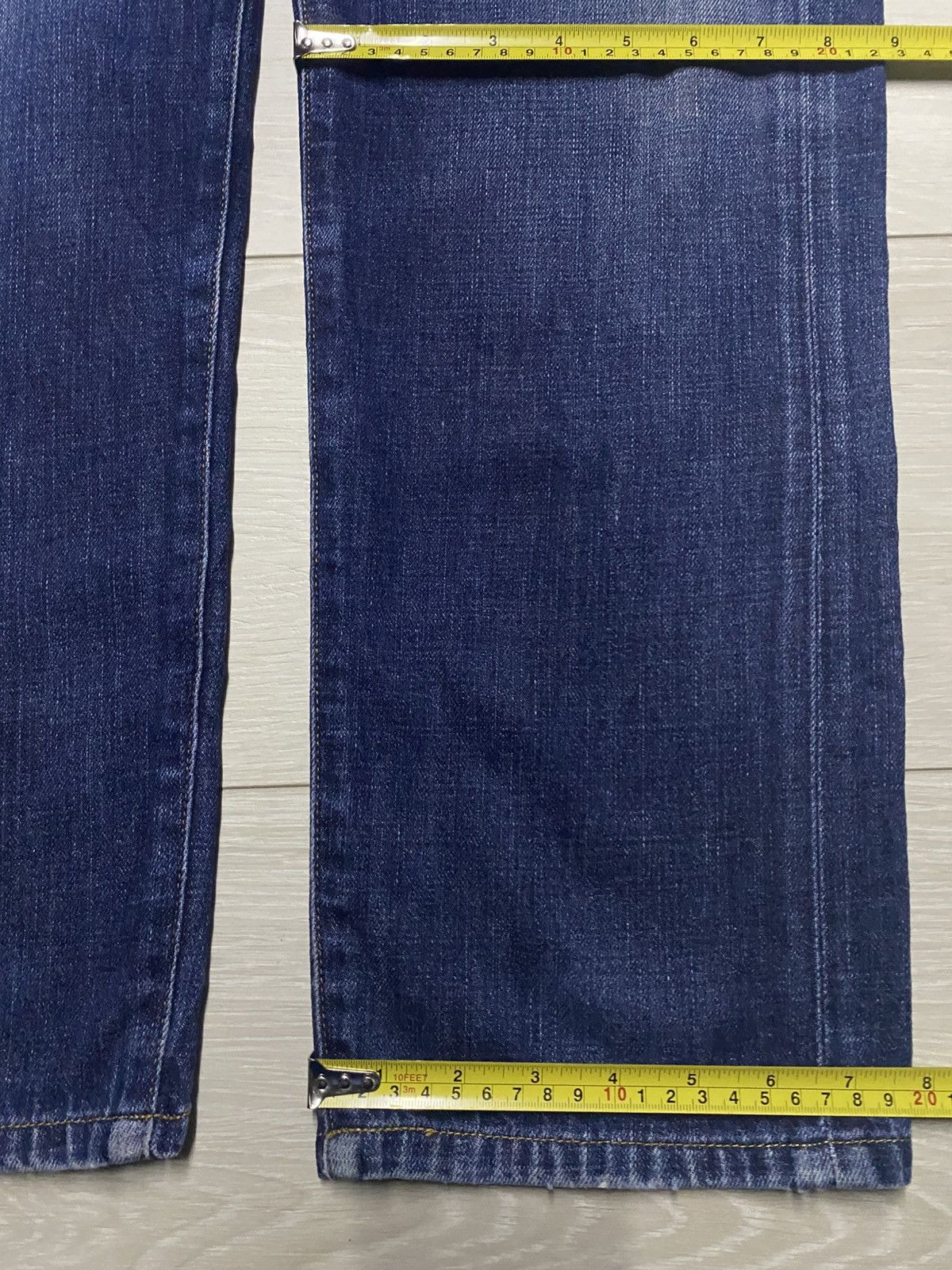 Japanese Brand Vintage Back Number Fade Wash Distressed Jeans Size US 34 / EU 50 - 14 Thumbnail