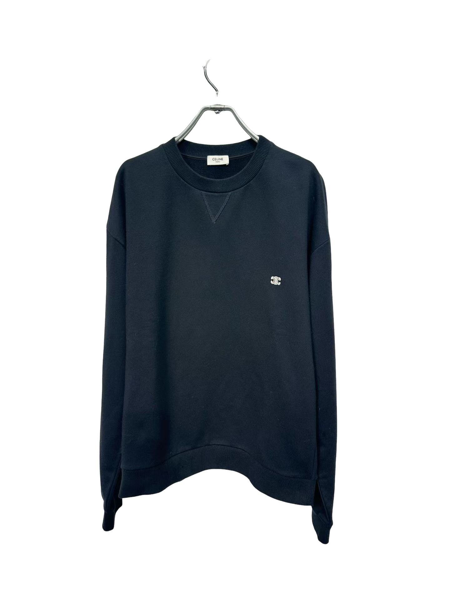 Celine Celine Triomphe Embroidered Crewneck Sweatshirt US M Size US M / EU 48-50 / 2 - 1 Thumbnail
