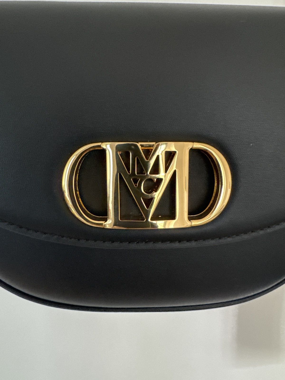 MCM MCM Tracy Shoulder Bag - Black Leather with Gold Logo - NEW Size ONE SIZE - 3 Thumbnail