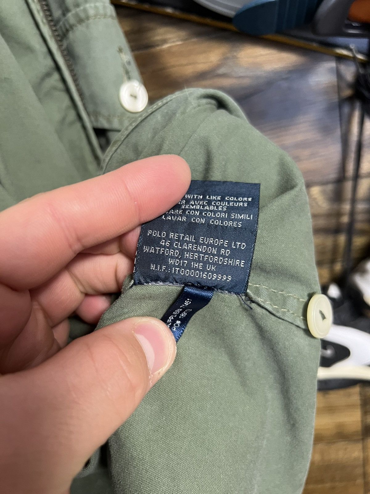 Polo Ralph Lauren × Vintage POLO RALPH LAUREN Military Jacket Green Big Pony Cotton Size US XL / EU 56 / 4 - 18 Thumbnail
