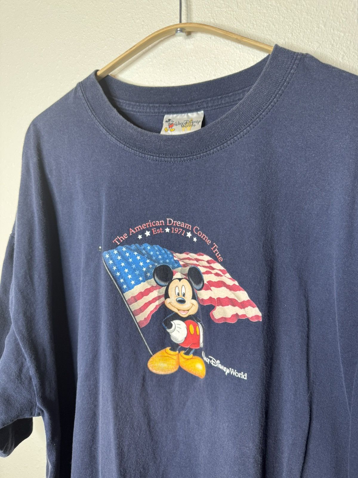 Disney Disney World Mickey The American Dream Come True T-Shirt Y2K Size US XL / EU 56 / 4 - 2 Thumbnail