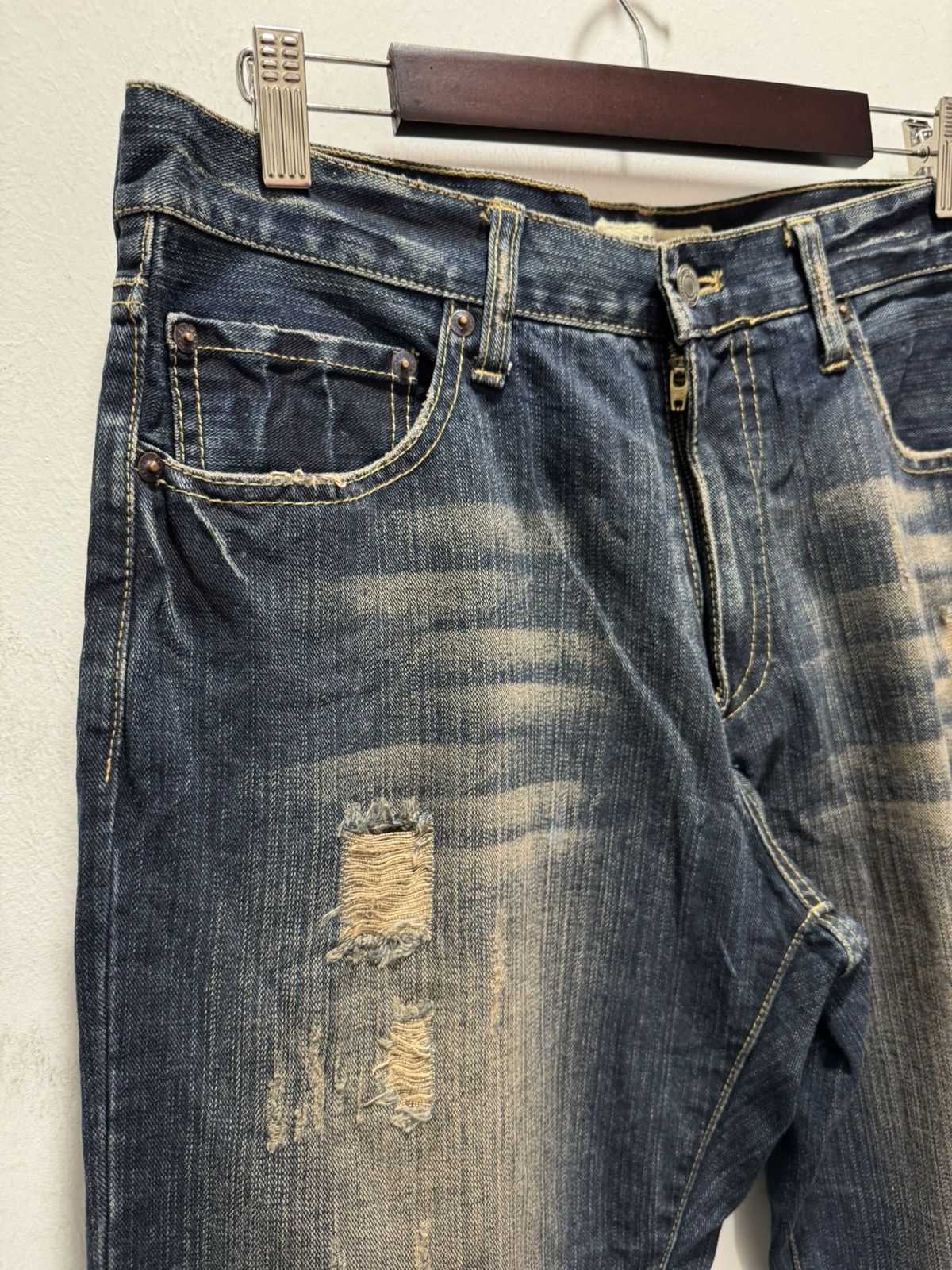 Smith's American × Vintage VINTAGE SMITH’S AMERICAN STYLE DISTRESSED DENIM JEANS Size US 32 / EU 48 - 3 Thumbnail