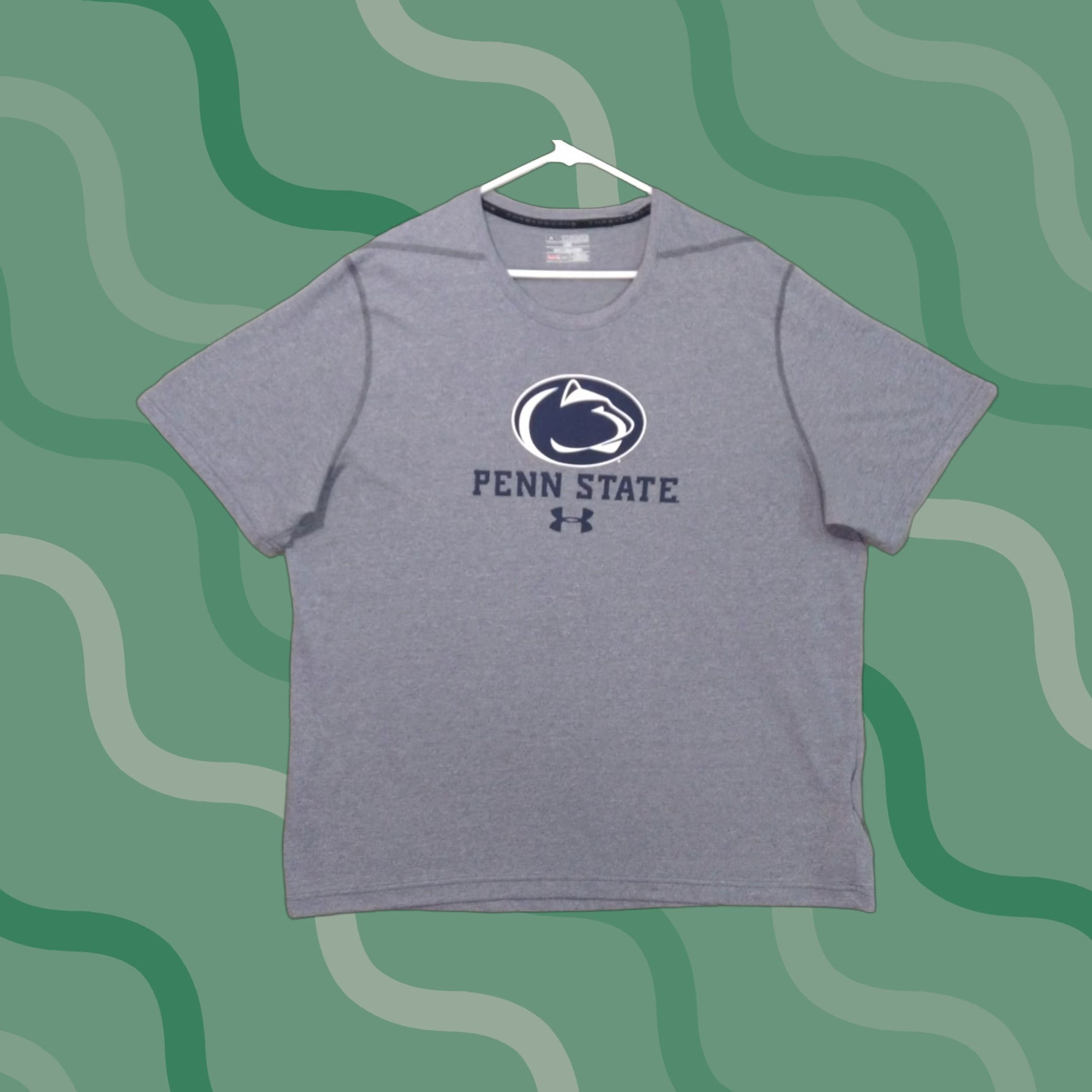 Under Armour Under Armour Shirt Mens 2XL Gray HeatGear Short Sleeve Penn State Shirt Size US XXL / EU 58 / 5 - 1 Thumbnail