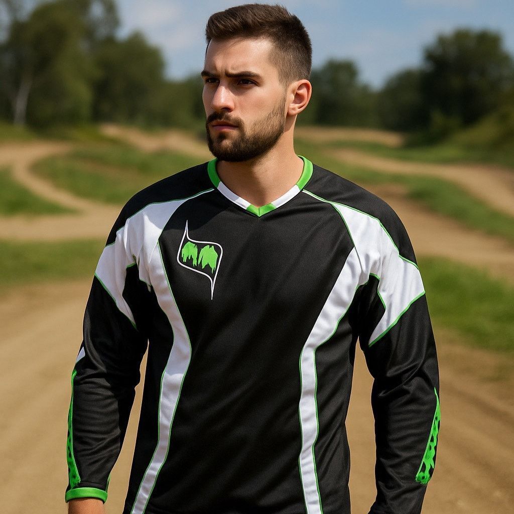 Other MSR Motocross Jersey Black Green White Riding Gear XXLarge Size US XXL / EU 58 / 5 - 1 Thumbnail