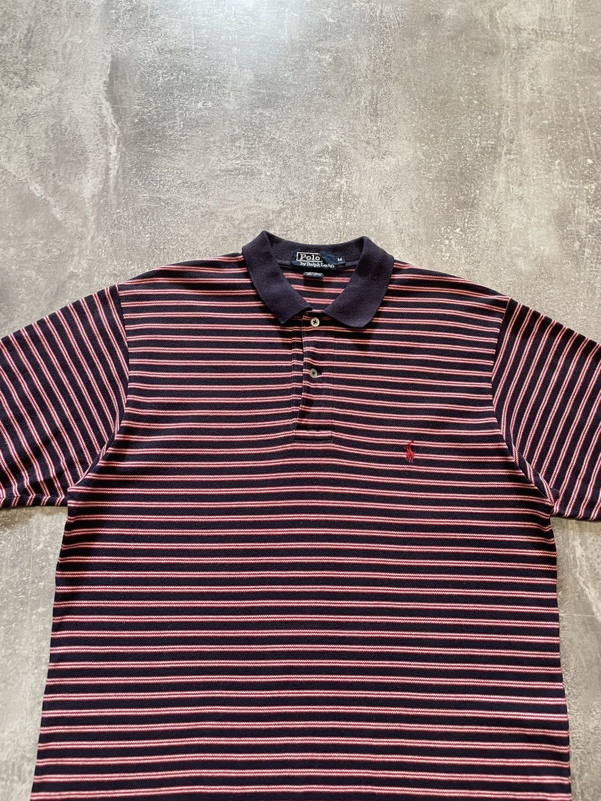 Polo Ralph Lauren Vintage Polo Ralph Lauren Striped Polo Shirt Y2K 90s Size US M / EU 48-50 / 2 - 2 Thumbnail