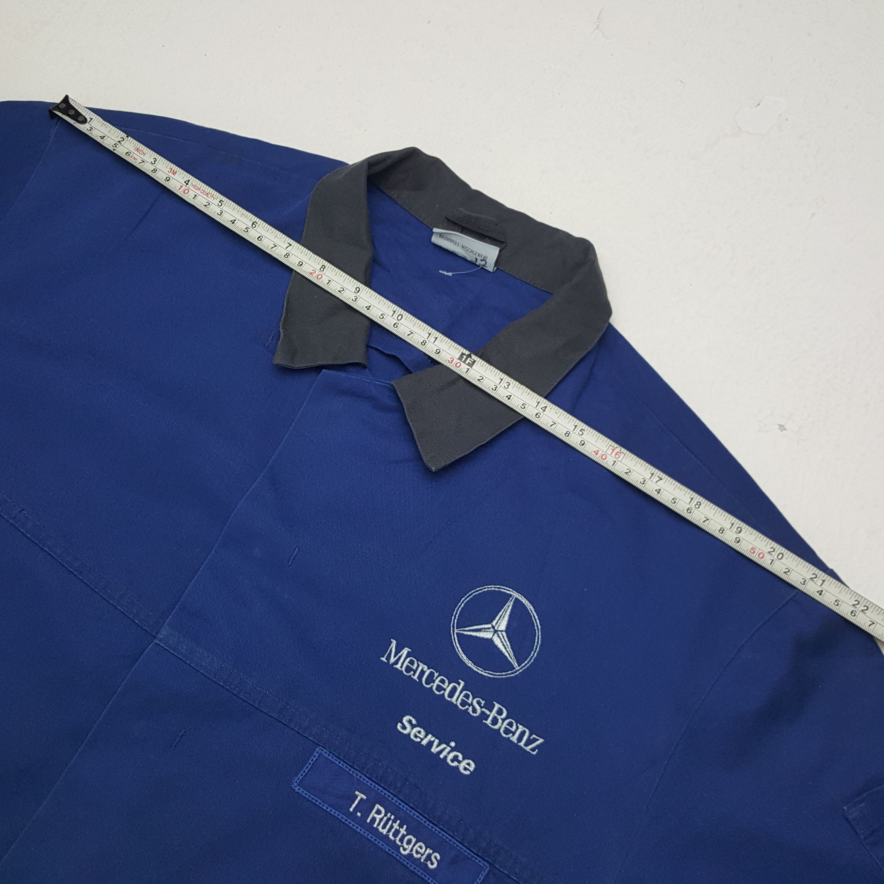 Mercedes-Benz × Vintage Vintage Mercedes-Benz Worker Jumpsuit Coverall Jacket Size US L / EU 52-54 / 3 - 11 Thumbnail