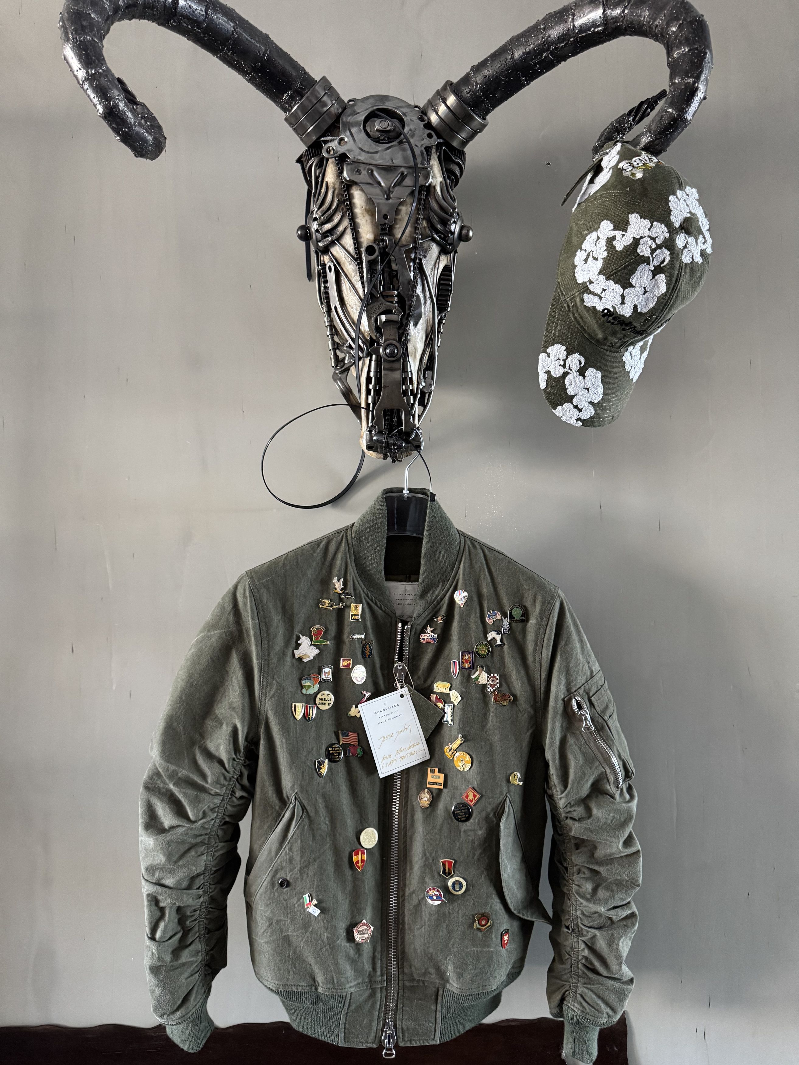 READYMADE Readymade Jesse MA-1 Bomber Jacket Olive | Grailed