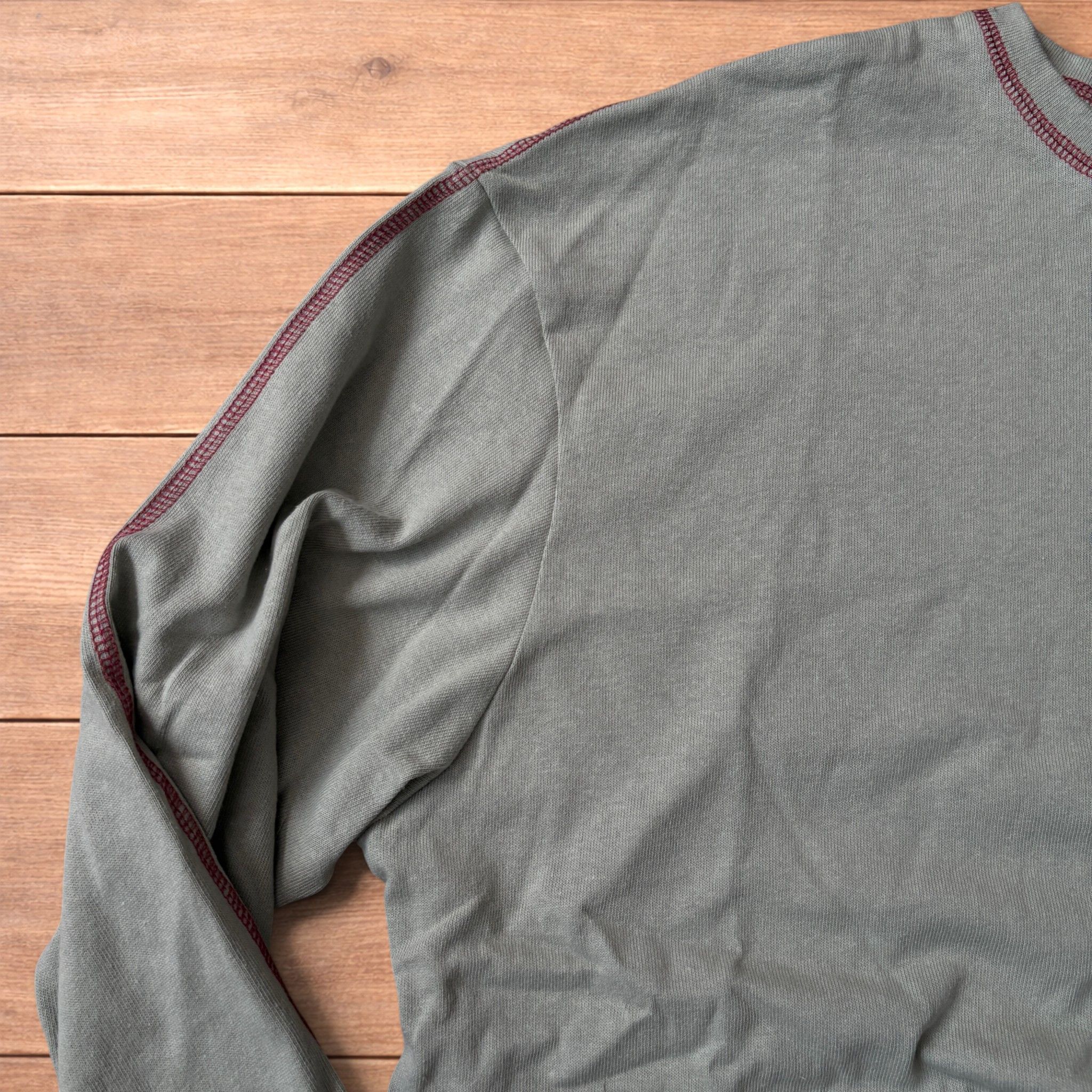 Japanese Brand Vintage style relaxed long sleeve top tshirt in teal blue. Size US M / EU 48-50 / 2 - 4 Thumbnail