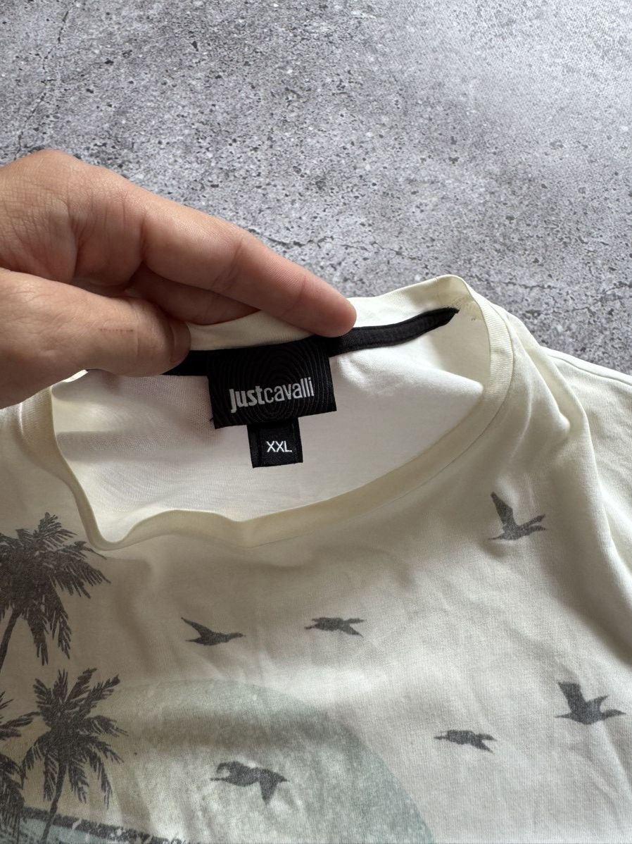 Just Cavalli 🔥JUST CAVALLI BEACH LOGO T-SHIRT SS2010 Size US XXL / EU 58 / 5 - 7 Thumbnail