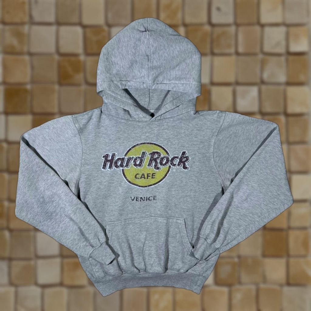 Hard Rock Cafe Hard Rock Cafe Venice Distressed Style Souvenir Graphic Grey Hoodie Women's Small Shirt/Hoodie Cookies? Size S / US 4 / IT 40 - 1 Thumbnail