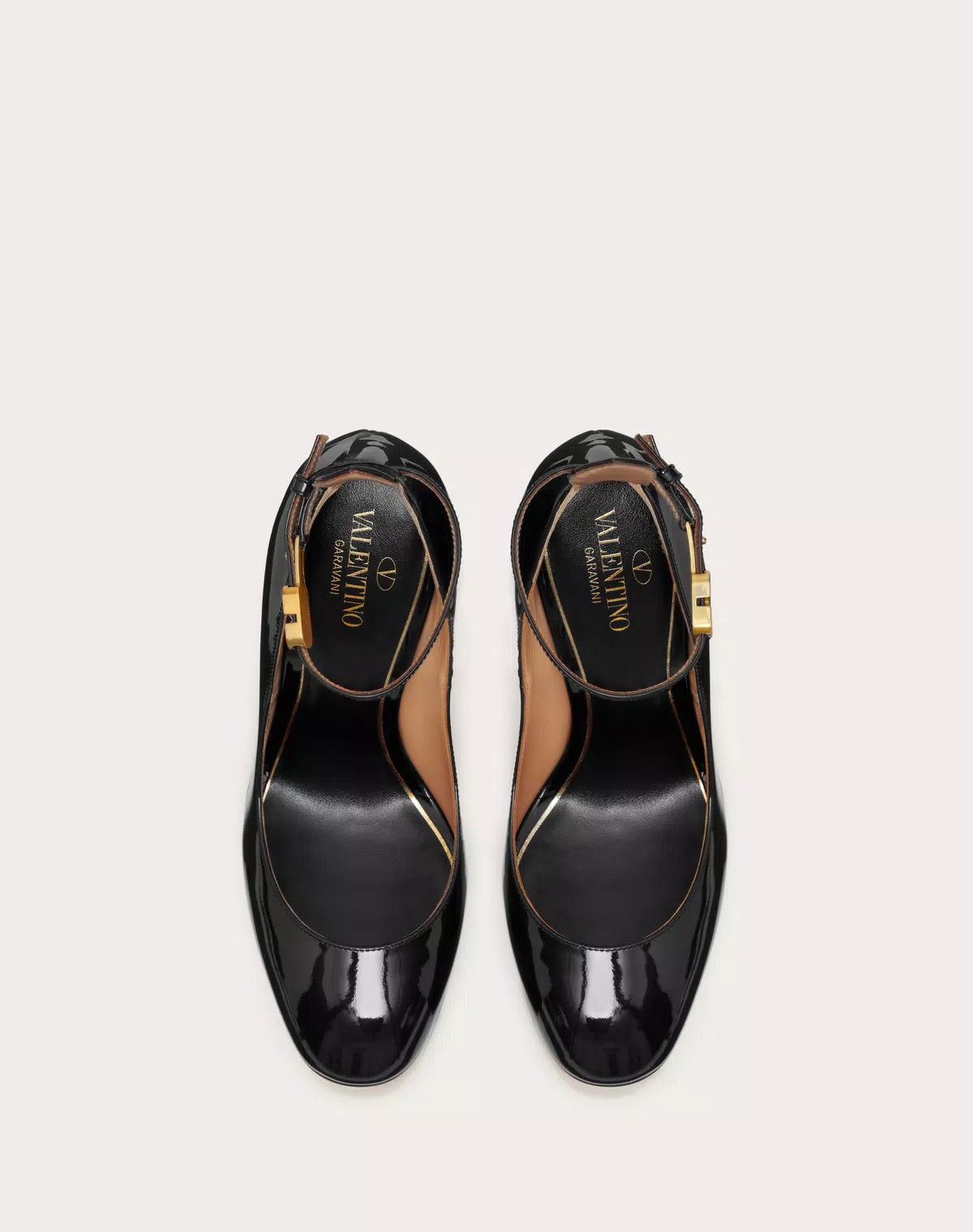 Valentino o1s1wg110426 Tan Go Platform 155mm Pump In Patent Leather Size US 12 / IT 42 - 4 Thumbnail