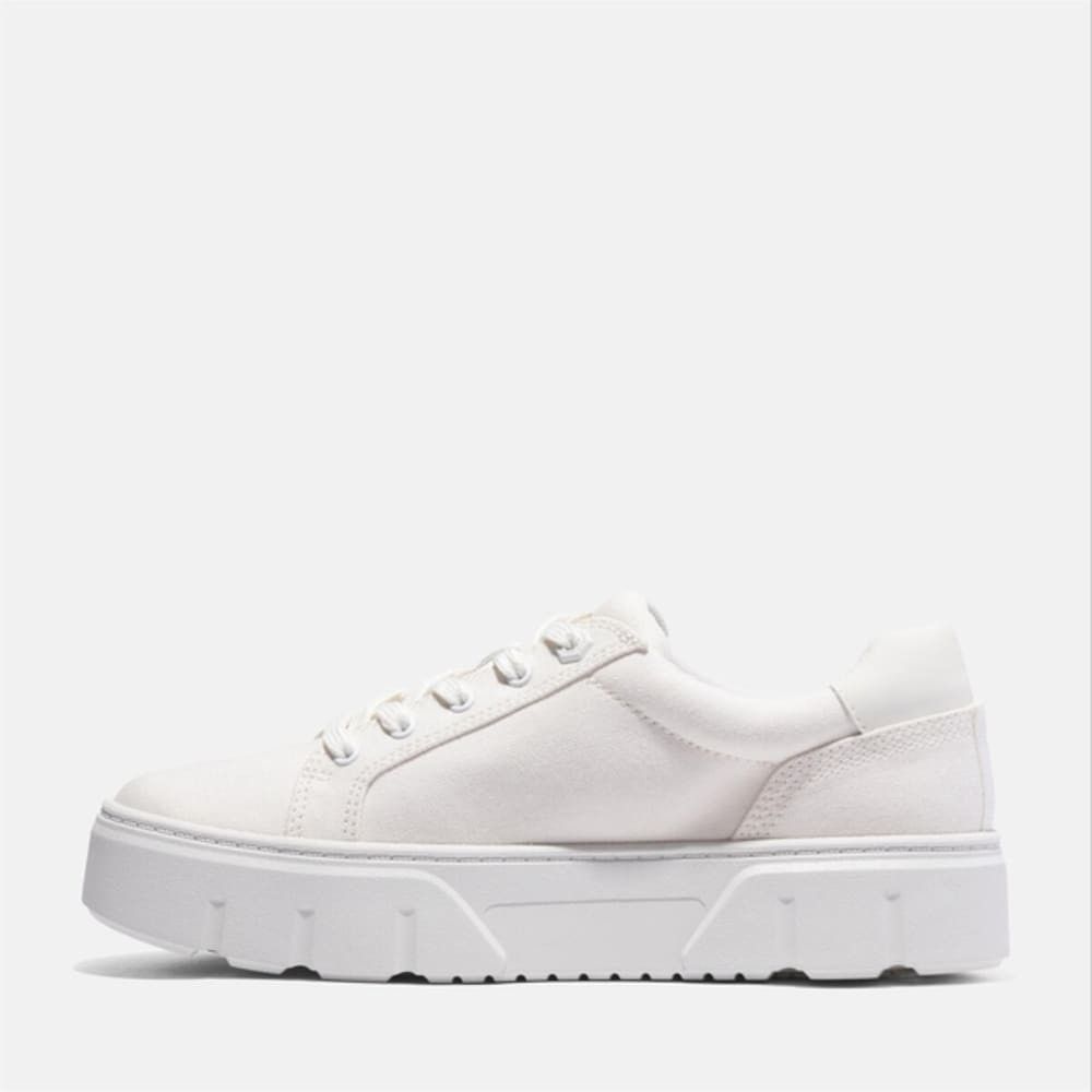 Timberland TIMBERLAND WOMEN'S 9.5 LAUREL COURT LOW LACE WHITE CANVAS Size US 9.5 / IT 39.5 - 5 Thumbnail