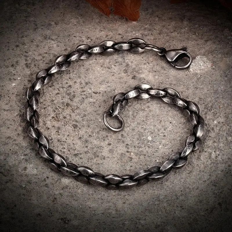 Japanese Brand Punk Rock Retro Link Chain Bracelet Bangles Size ONE SIZE - 4 Thumbnail