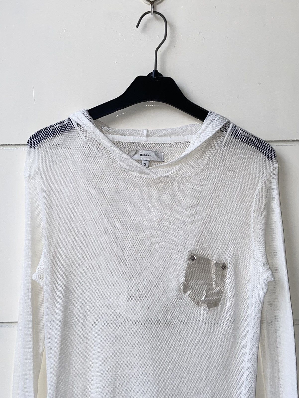 Diesel DIESEL White Mesh T-shirt Size US XS / EU 42 / 0 - 2 Thumbnail