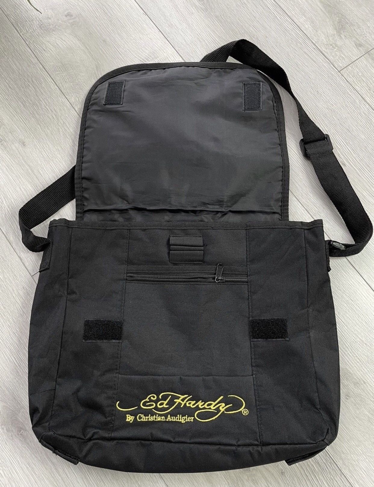 Christian Audigier × Ed Hardy × Vintage 🔥Ed Hardy Tiger Vintage Messenger Bag🔥 Size ONE SIZE - 5 Thumbnail