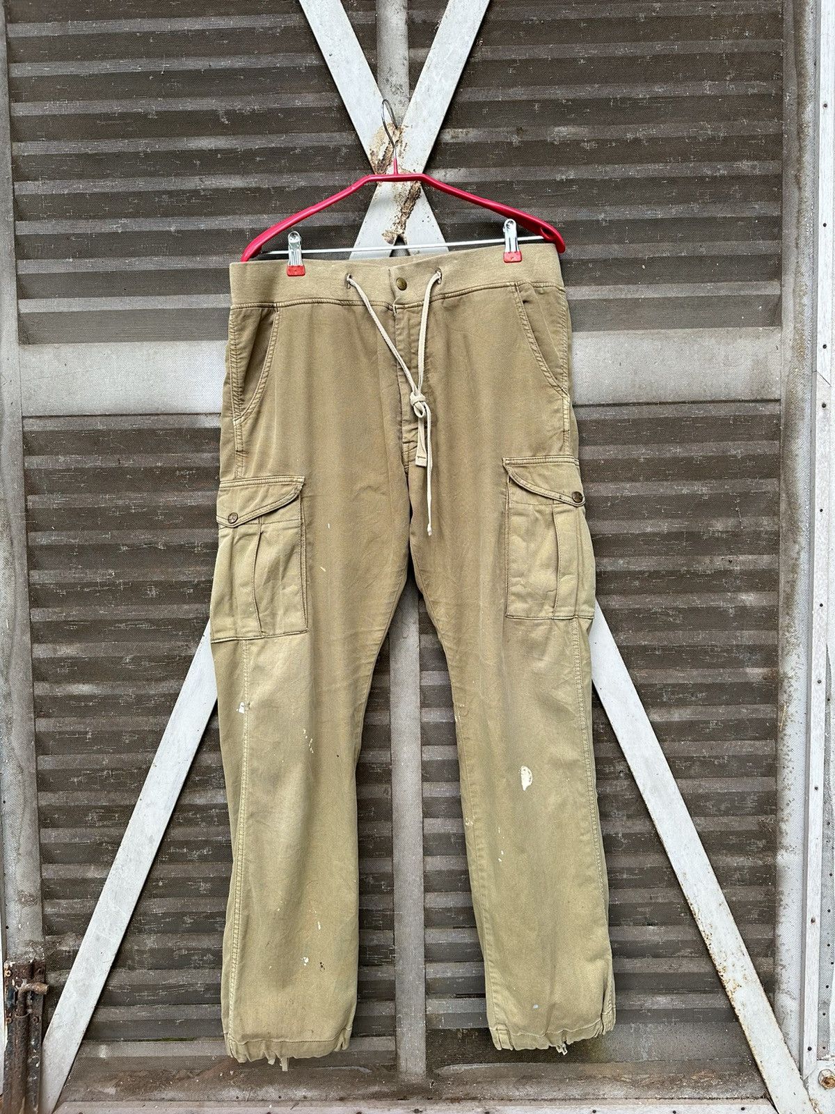 Vintage 👹Vintage THRASHED LEE Baggy Jogger Pants Size US 31 - 6 Thumbnail