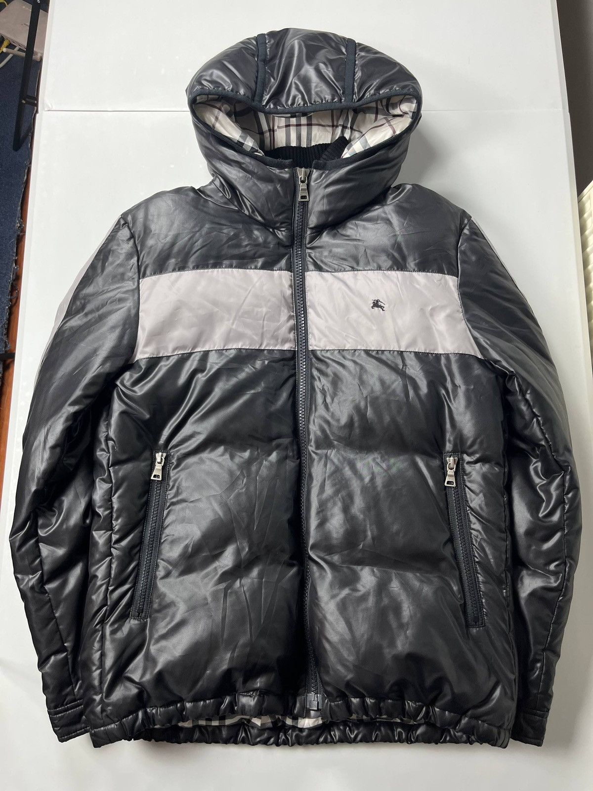 Burberry 00’ Japanese Burberry fur puffer jacket Size US L / EU 52-54 / 3 - 4 Thumbnail
