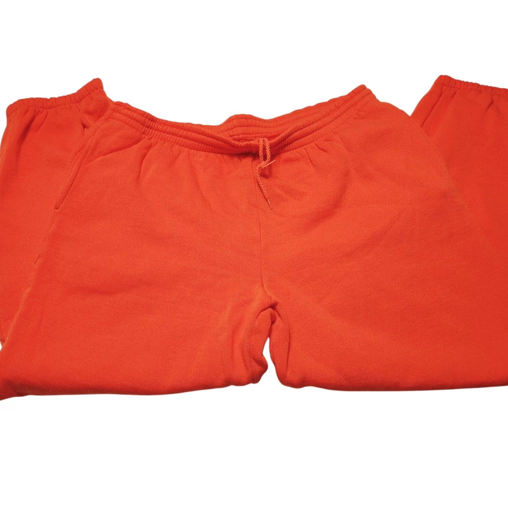 Vintage VINTAGE Duck Bay Hunting Orange Sweatsuit Outfit/Set Men's L/M Acrylic Blank 90's Orange Sweatshirt Pants size Large Medium Mens Size US 33 - 6 Thumbnail