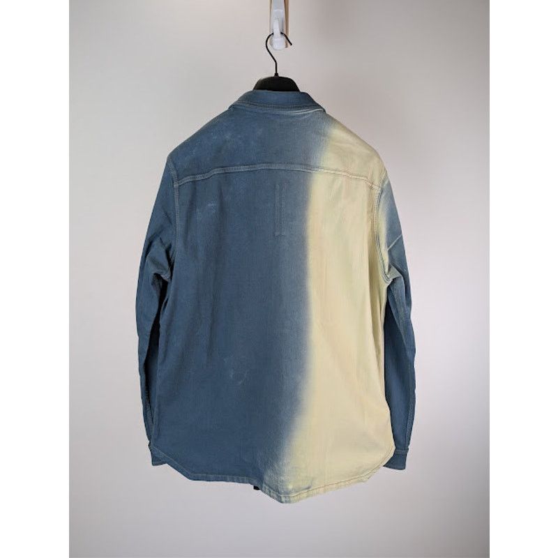 Rick Owens Drkshdw o1rshd1 Denim Outershirt Toothpaste Degrade in Blue Size US XL / EU 56 / 4 - 16 Thumbnail