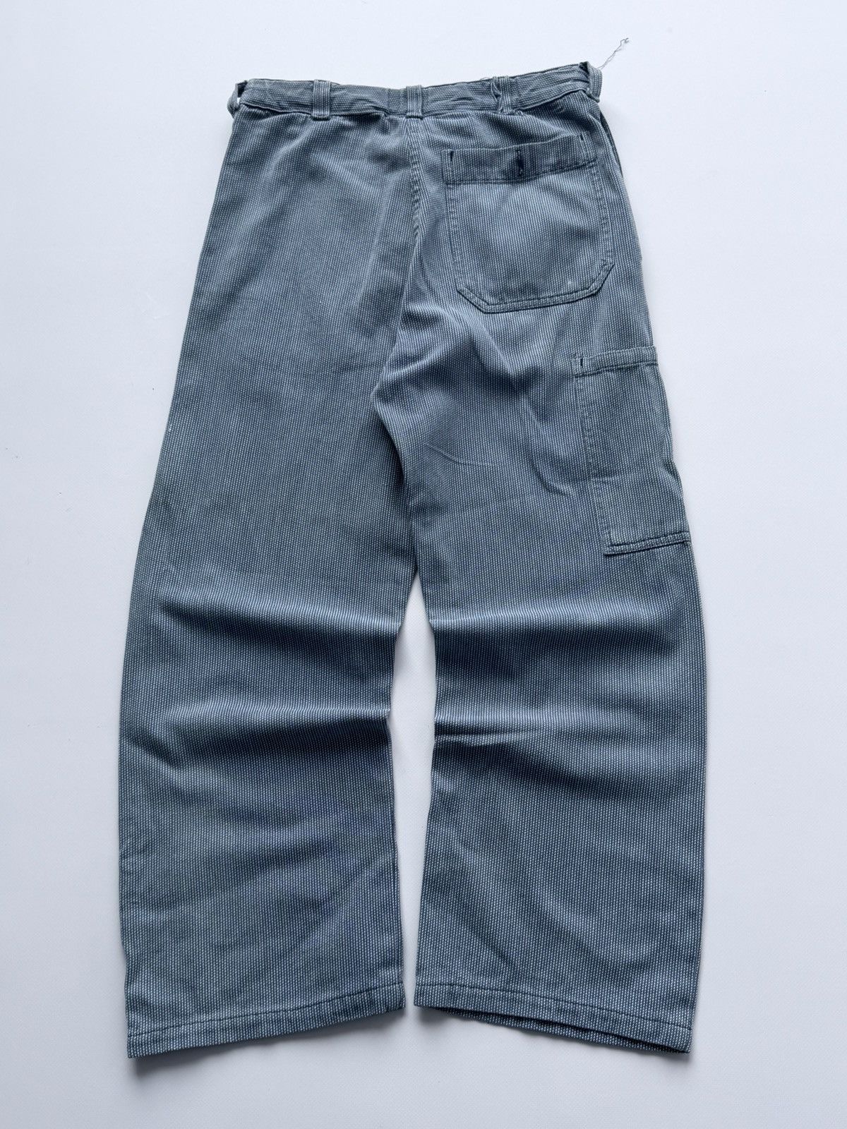 Vetra Vintage 80s French Striped Work Pants Size US 28 / EU 44 - 6 Thumbnail