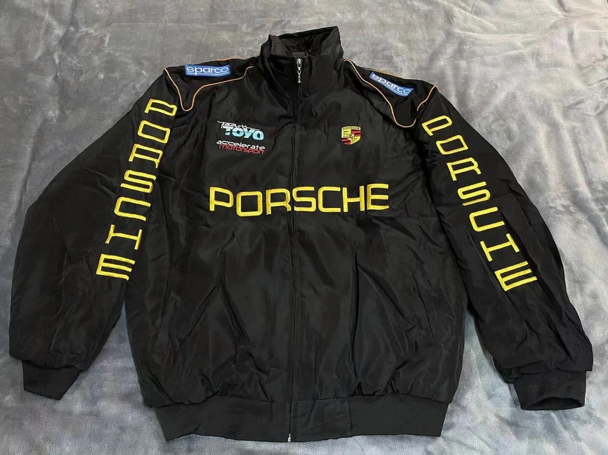 Vintage Vintage Porsche racing bomber jacket | Grailed