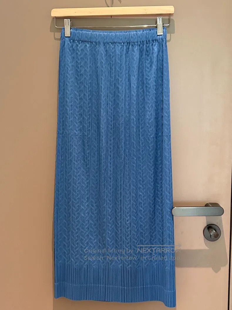 Issey Miyake Issey Miyake size:3 Cable Knit Midi Skirt Size 22" - 2 Thumbnail