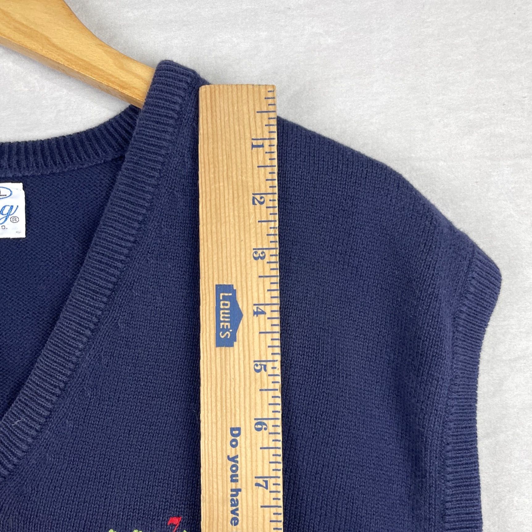 Vintage VINTAGE Pickering Navy Vest Sweater Mens 2XL Beac h Outdoor Golf Knit Embroidered Logo Size US XXL / EU 58 / 5 - 7 Thumbnail