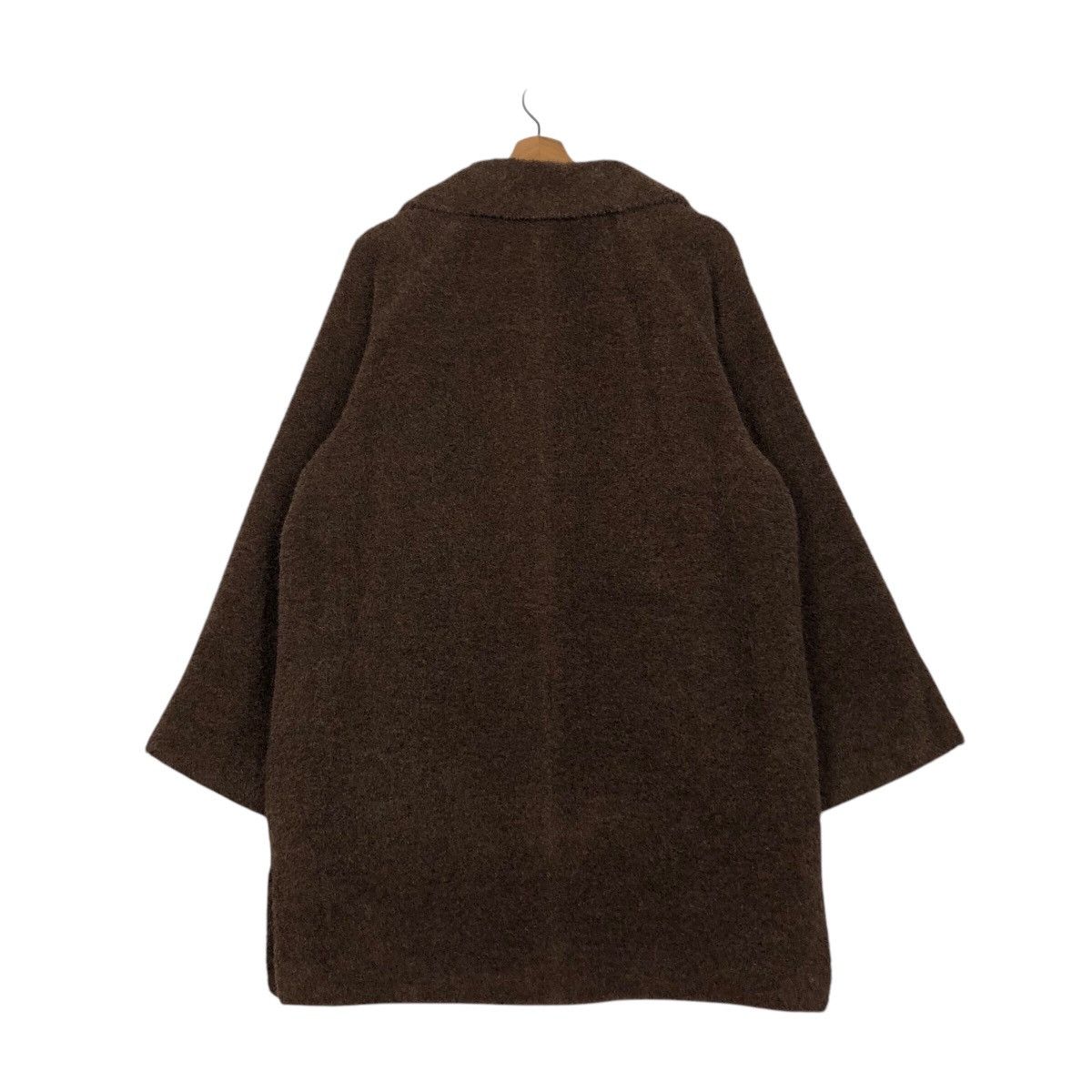 Vintage 📌Vintage Long Jacket Mohair Wool Fur Max Mara Double Breast Size US M / EU 48-50 / 2 - 9 Thumbnail