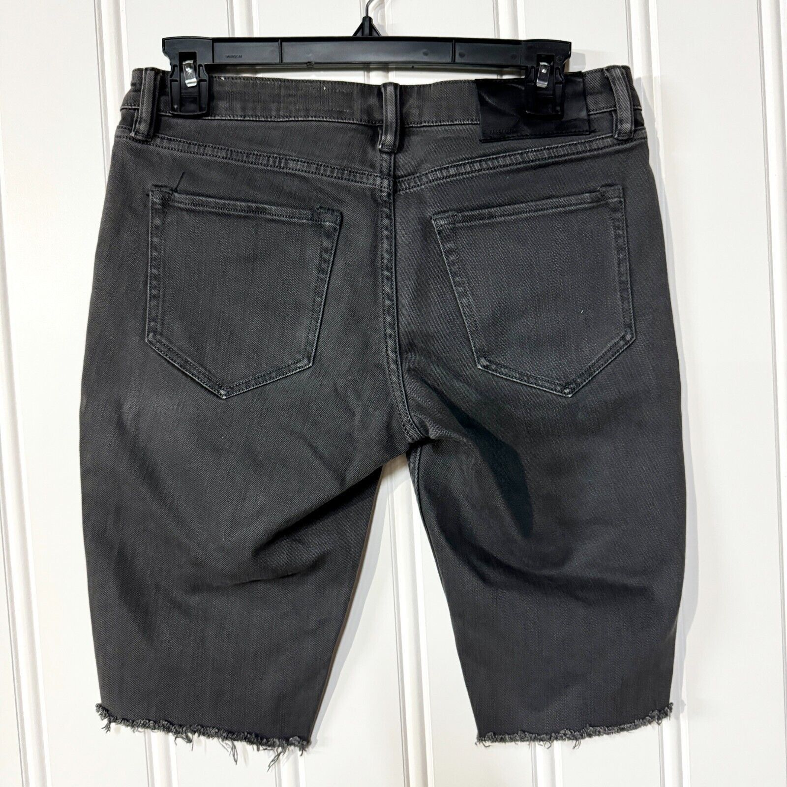 Allsaints ALLSAINTS Shorts Sz 27W Bike Short Slim Fitting Ripped Grey Size US 27 - 6 Thumbnail