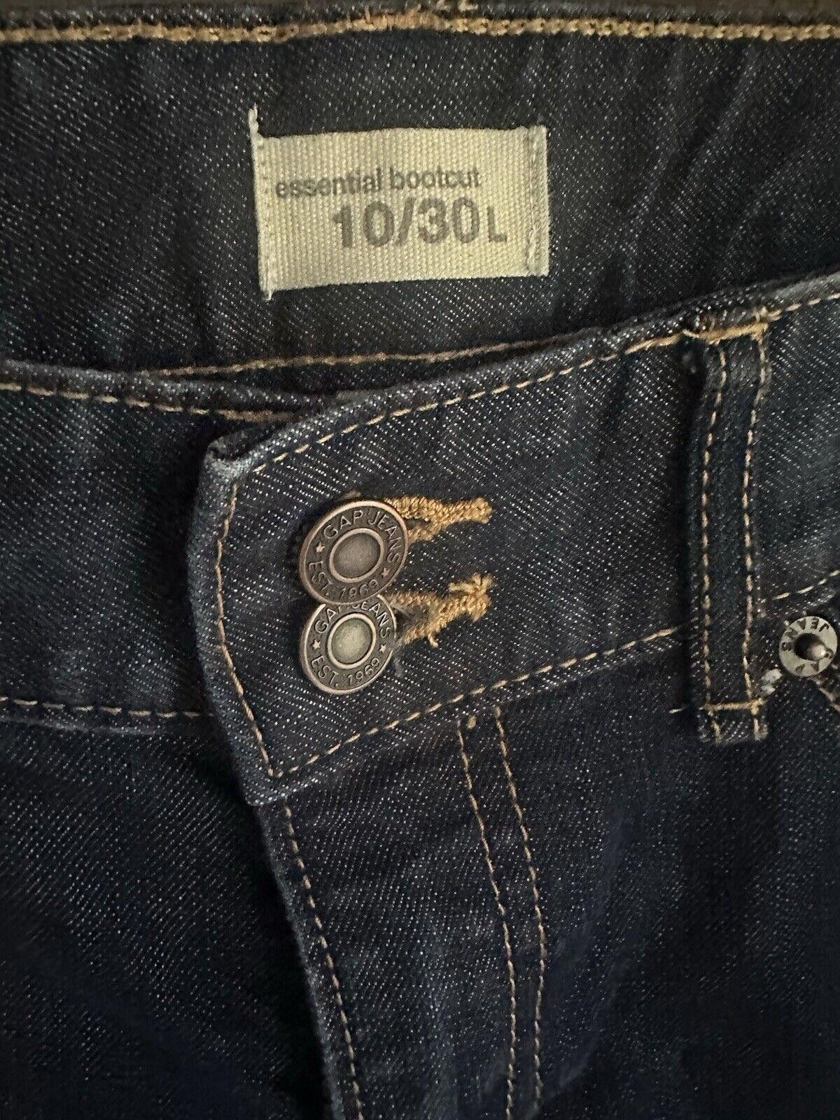 Gap Women's Gap Jeans Size 10 Long 10L Bootcut Dark Wash Size 32" / US 10 / IT 46 - 2 Thumbnail
