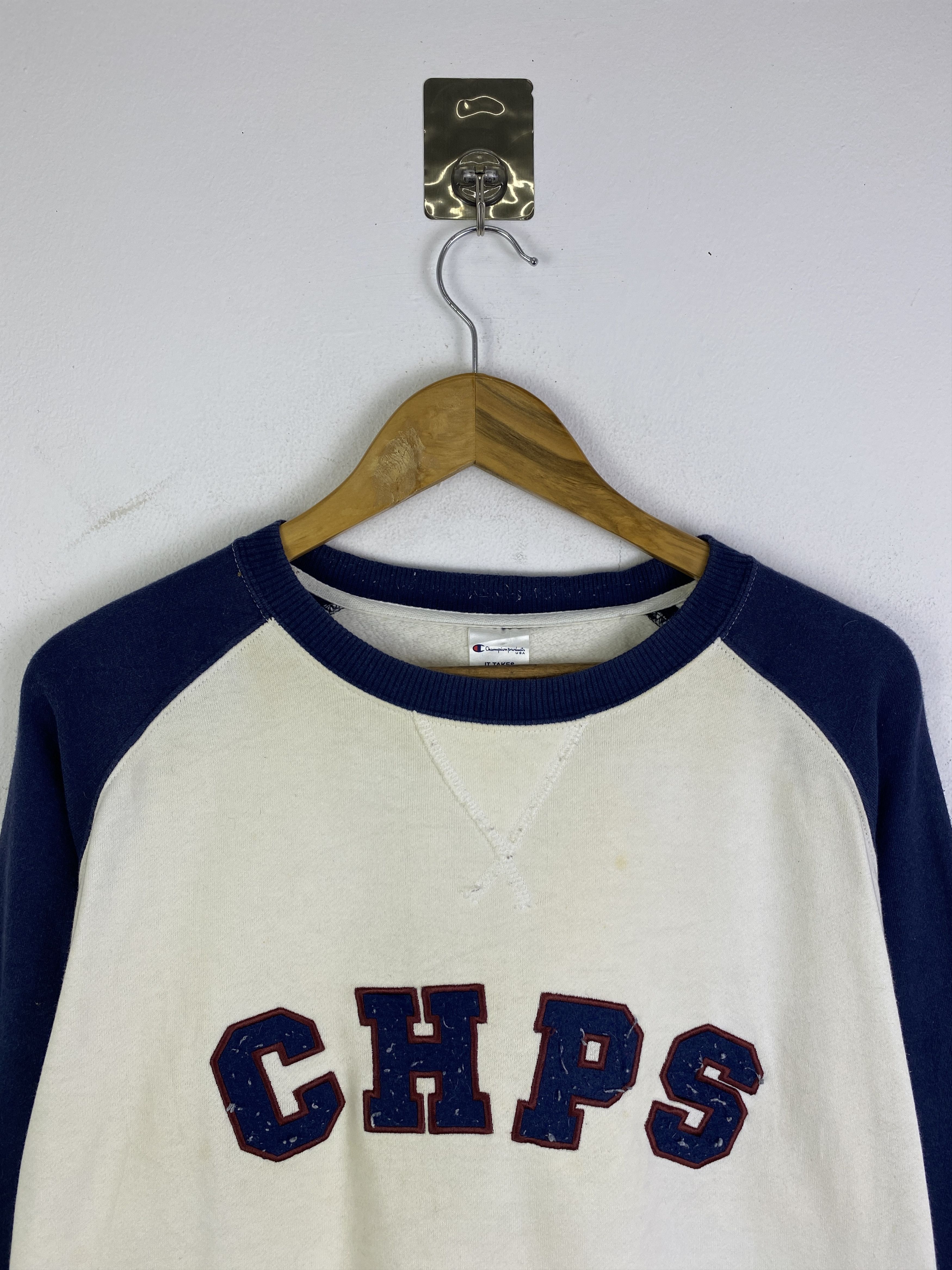 Champion Vintage Champion Wording Pullover Sweatshirt SH0314 Size US L / EU 52-54 / 3 - 2 Thumbnail