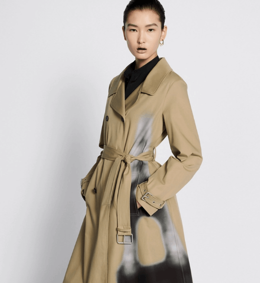 Dior o1w1db11225 427M13 Trench Coat in Beige Size XL / US 12-14 / IT 48-50 - 5 Thumbnail