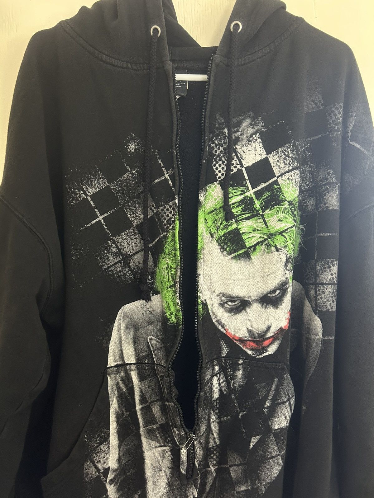 Vintage 08 The Dark Knight Heath Ledger Joker Zip Up Hoodie Size US XXL / EU 58 / 5 - 3 Thumbnail