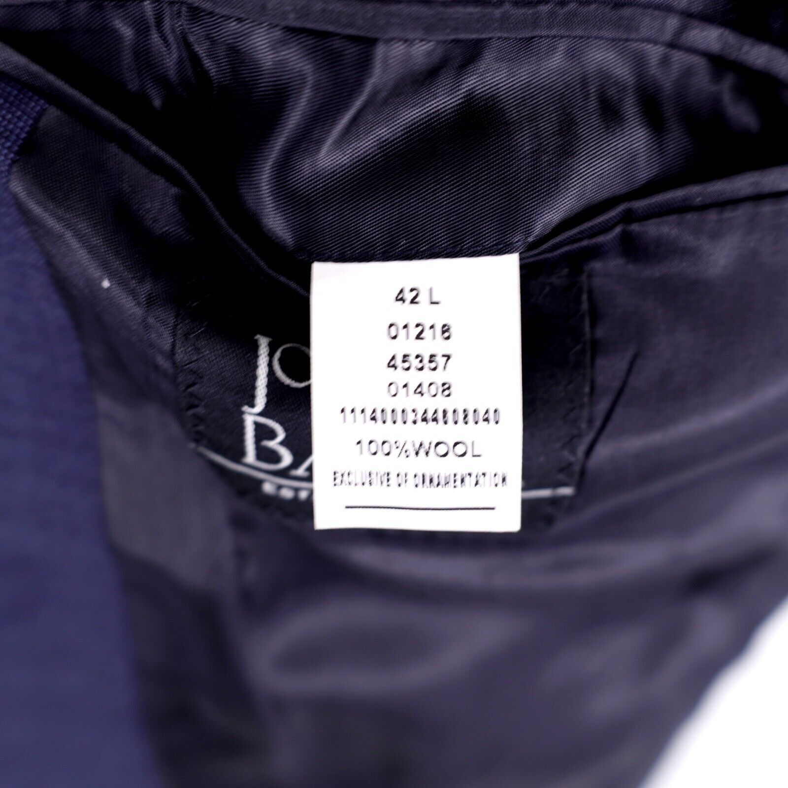 Jos. A. Bank Jos A Bank Blue Nailshead Wool 2 Button Blazer 42L Size 42L - 10 Thumbnail
