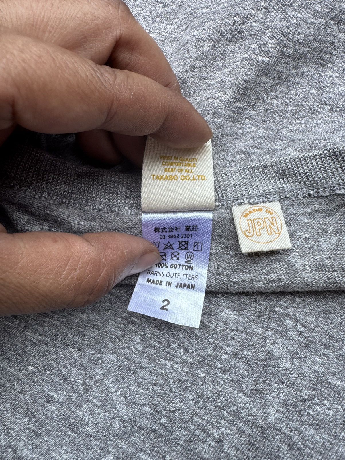 BARNS OUTFITTERS Barns Japan Single Pocket Tee Size US L / EU 52-54 / 3 - 11 Thumbnail