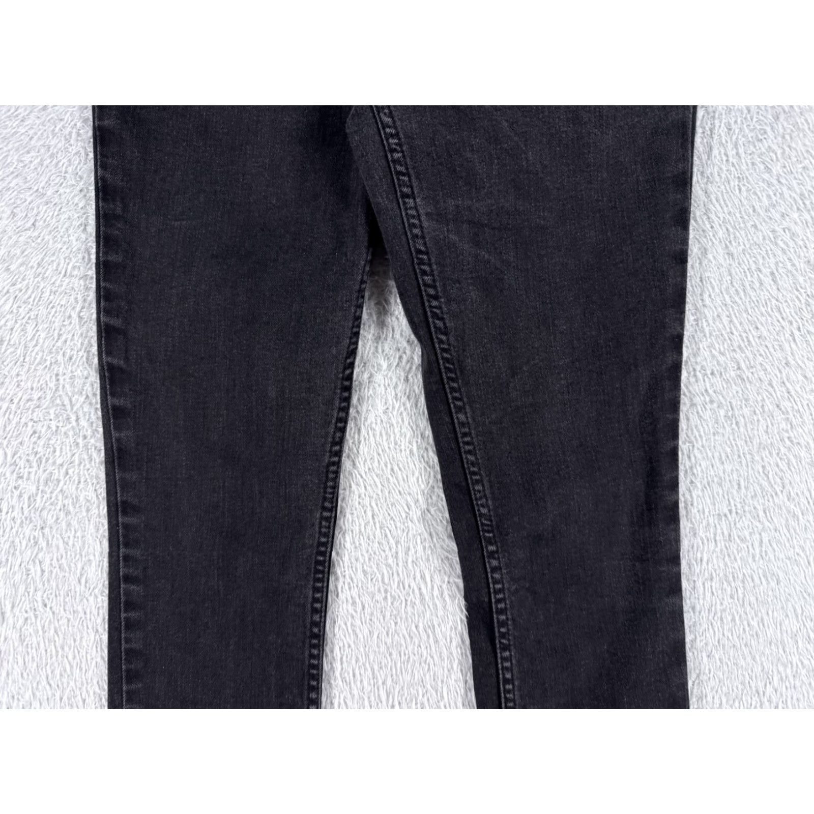 Calvin Klein Calvin Klein Jeans Women Black Denim Straight Mid Rise 2 26x23 Stretch Pockets 5-Pocket Design Denim Cotton Blend Regular 26 in Waist Inseam 23 in Size 26" / US 2 / IT 38 - 3 Thumbnail