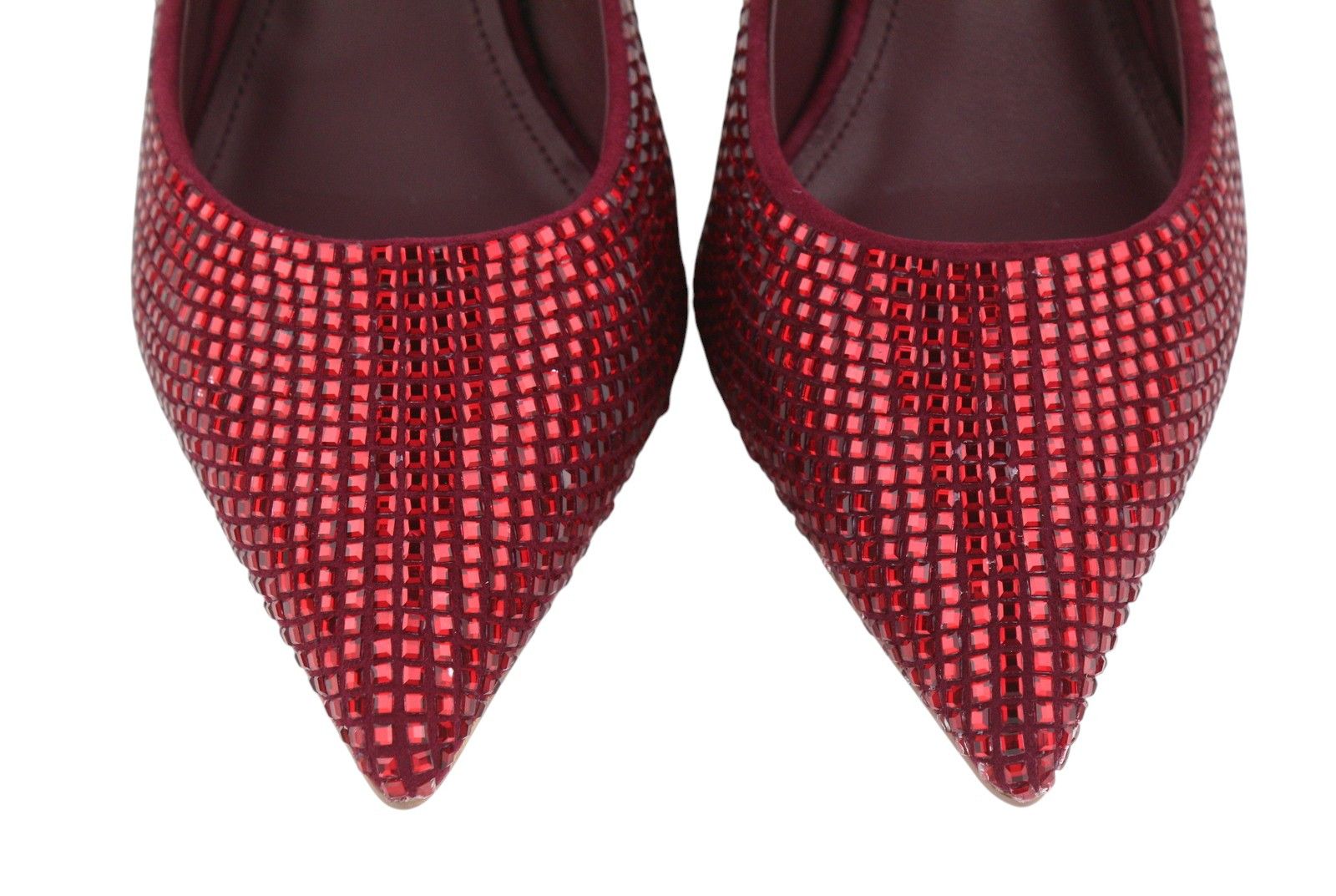 Other LOLA CRUZ NOWA EU36 Red Leather Cristal Shiny Pointed 87547 Size US 5 / IT 35 - 5 Thumbnail