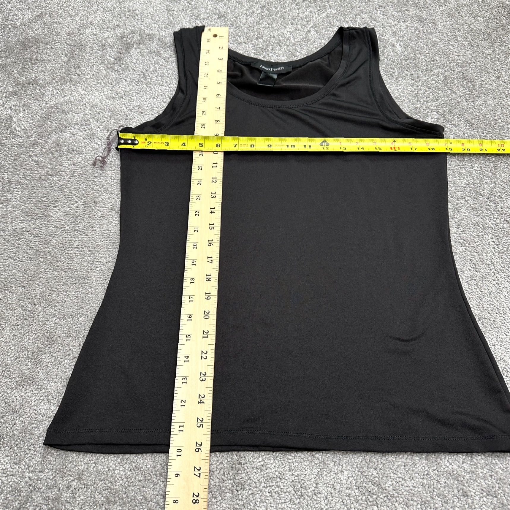 Vintage **Ashley Stewart Black Tank Top Women Plus Size 14/16 Stretch** User: **Ashley Stewart Women Plus Size 14/16 Black Stretch Tank Top** Size XL / US 12-14 / IT 48-50 - 5 Thumbnail