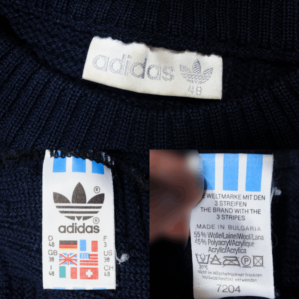 Adidas 90S Cable Knit Size US M / EU 48-50 / 2 - 7 Thumbnail