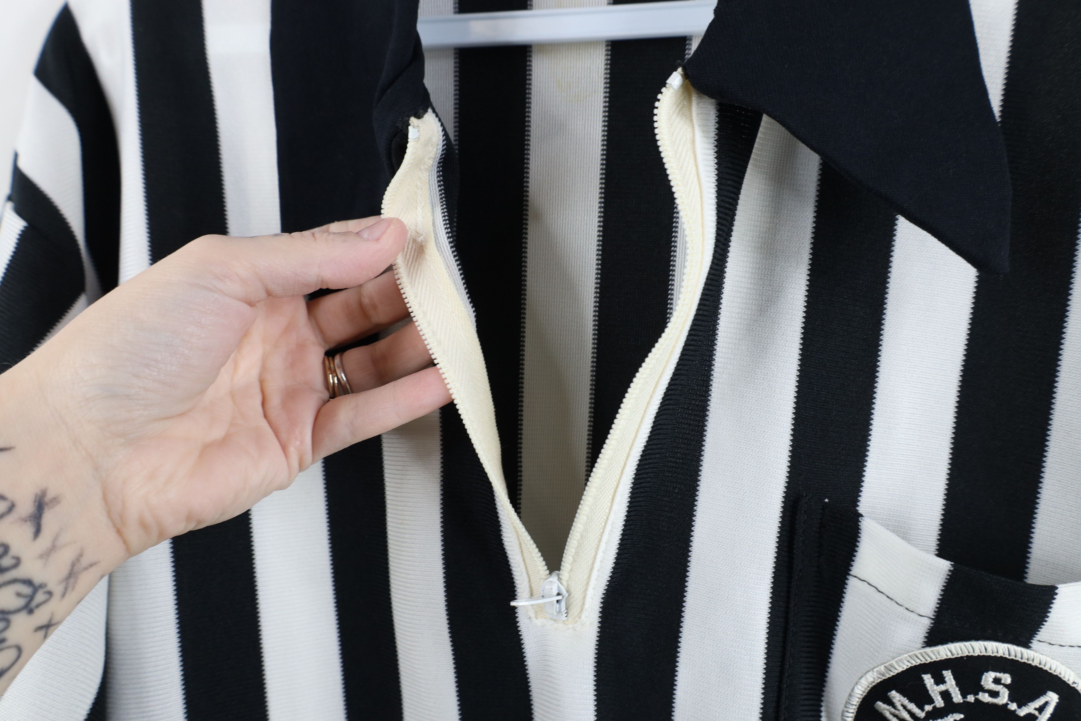Vintage Vintage 80s MHSAA Official Referee Ref Uniform Polo USA Size US XL / EU 56 / 4 - 7 Thumbnail
