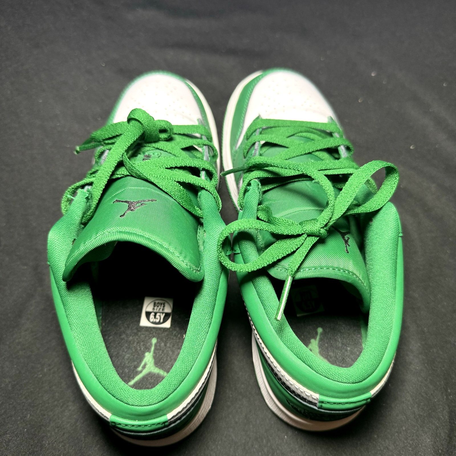 Jordan Brand × Nike Size 6.5 - Nike Air Jordan 1 Low GS Pine Green Men's Shoes Size US 6.5 / EU 39-40 - 6 Thumbnail