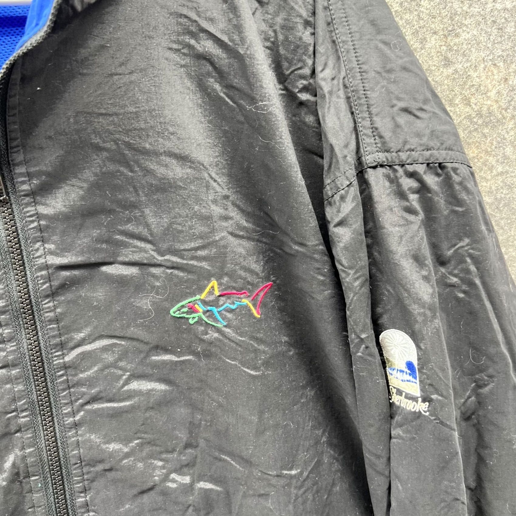 Vintage VINTAGE Greg Norman Windbreaker Jacket Men XL Black Full Zip Sherbrooke Golf Club Vtg Size US XL / EU 56 / 4 - 4 Thumbnail