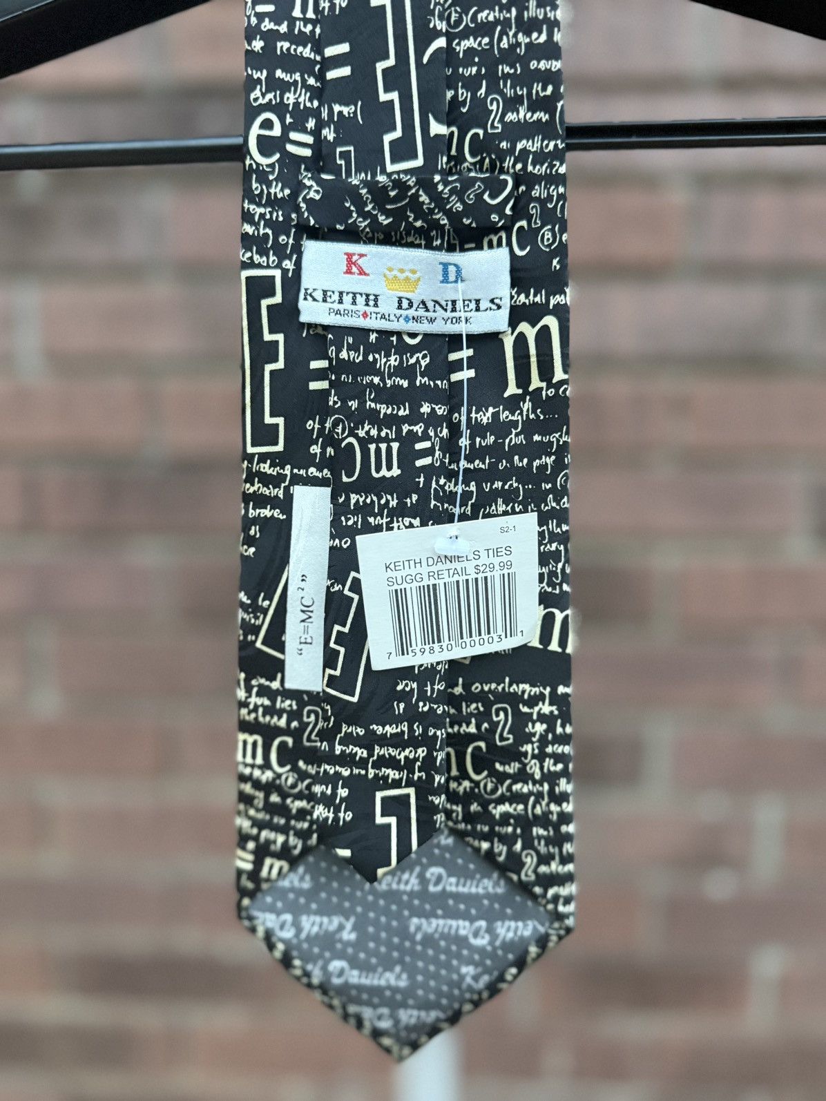 Other Albert Einstein Scientist Chemistry Silk Neck Tie Size ONE SIZE - 5 Thumbnail