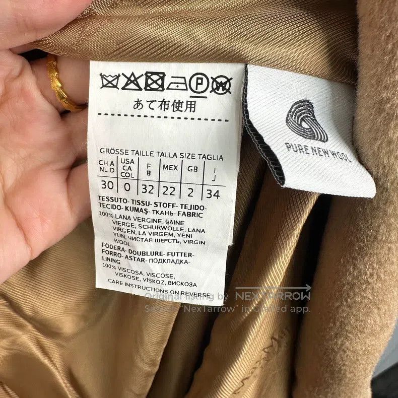 Max Mara Max Mara Bathrobe Style Camel Coat Size XXS / US 00 / IT 34 - 4 Thumbnail