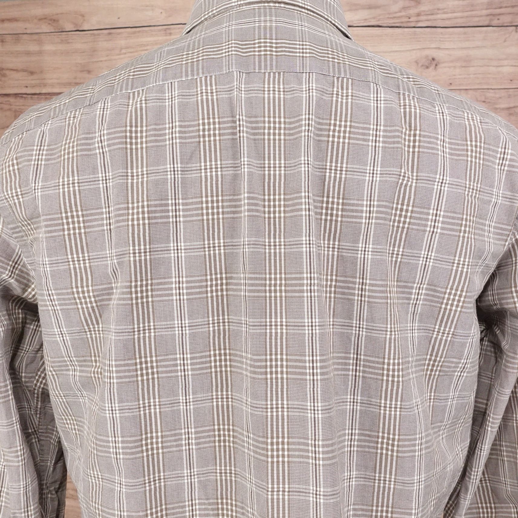 Banana Republic Vintage Banana Republic Men's Slim Fit Brown Check Button-Down Shirt M Size US M / EU 48-50 / 2 - 5 Thumbnail